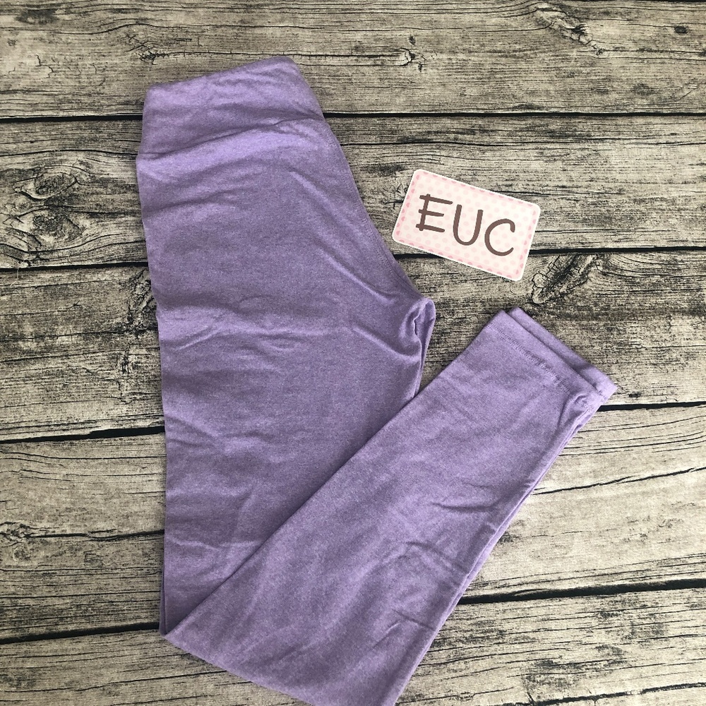 EUC OS Purple LulaRoe Leggings